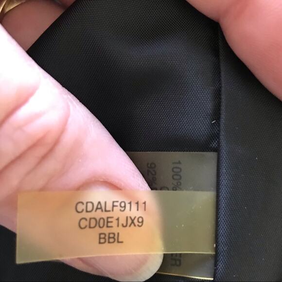 Calvin Klein Ruffle Bodice Sleeveless Sheath Dress Sz 4 Black - Picture 8 of 9